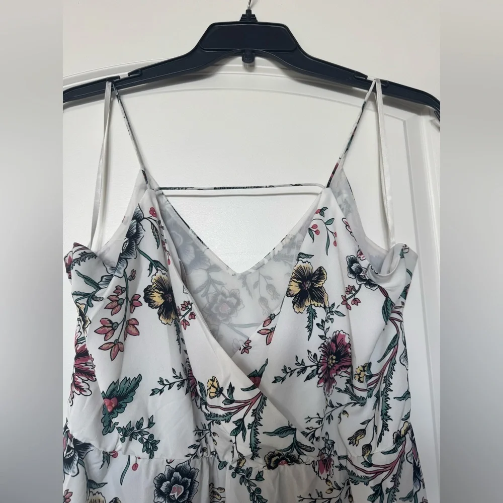 Loft Floral Spaghetti Strap Maxi Dress size 12p - Picture 5 of 6